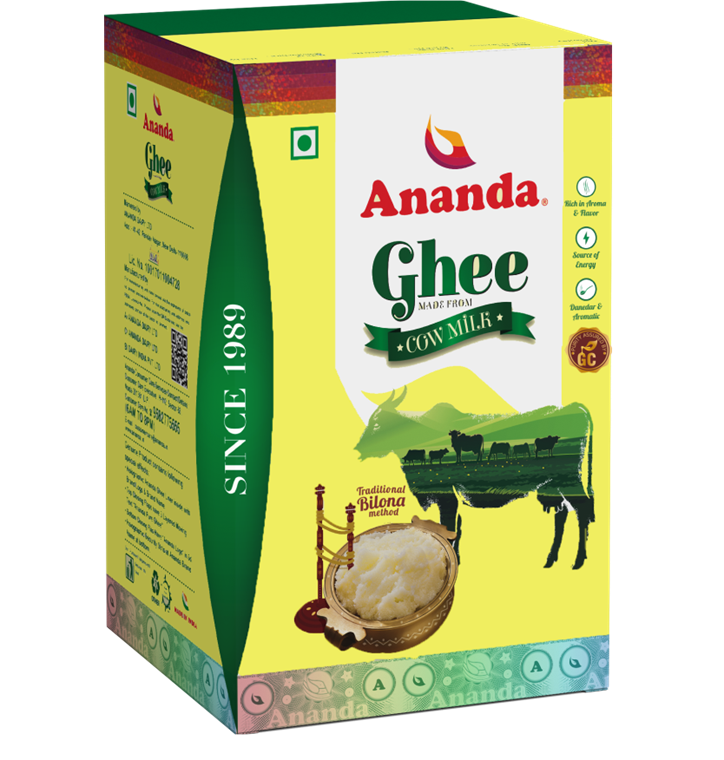 Ananda Bilona Ghee — top exported SKU